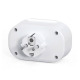 Удължител No brand, 2 гнезда, 250V, 16A, Без кабел, 2 x USB F, 1 х USB-C, Бял - 17891