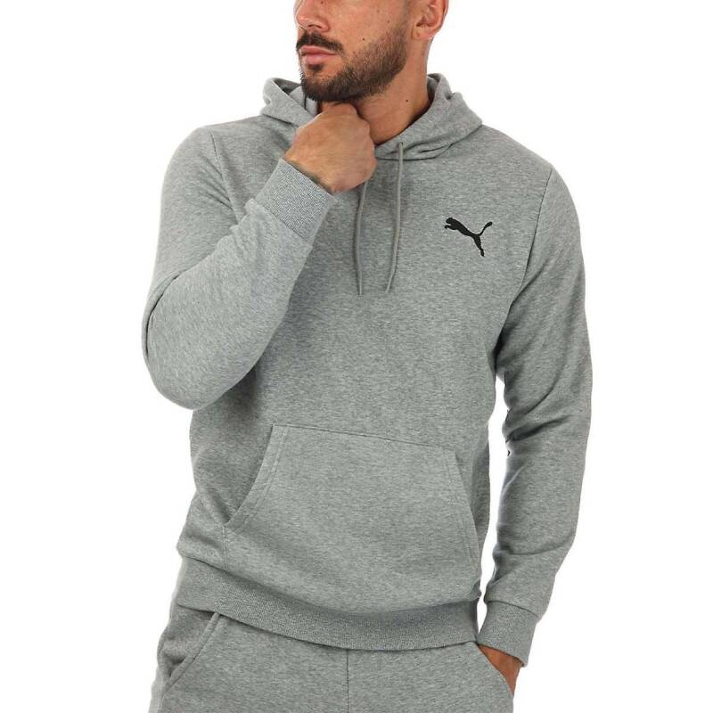 PUMA Essential Small Logo Hoodie Grey