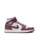 NIKE Air Jordan 1 Mid Shoes Mauve/White