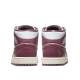 NIKE Air Jordan 1 Mid Shoes Mauve/White