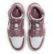 NIKE Air Jordan 1 Mid Shoes Mauve/White