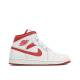 NIKE Air Jordan 1 Mid Se Shoes White/Red