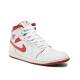 NIKE Air Jordan 1 Mid Se Shoes White/Red