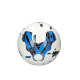 PUMA Orbita 6 Ms Soccer Ball White/Blue