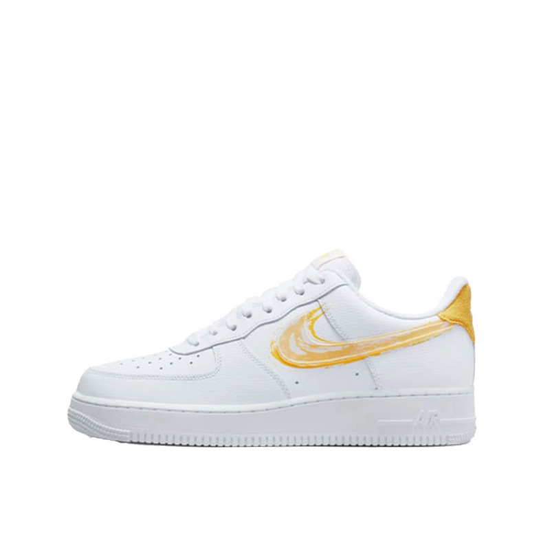 NIKE Air Force 1 Brushstroke Low Shoes White/Yellow