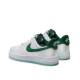 NIKE Air Force 1 '07 Low Satin Shoes White/Green