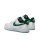 NIKE Air Force 1 '07 Low Satin Shoes White/Green