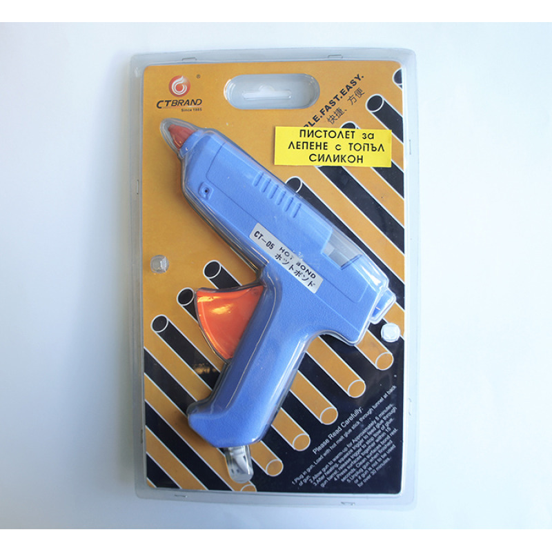 Пистолет за лепене, топъл силикон, 220VAC, 80W/100W, Ф11mm