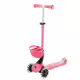 Тротинетка 5 в 1 GLOBBER GO UP BABY LEARN 360&deg; FLASH LIGHTS, розова