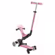 Тротинетка 5 в 1 GLOBBER GO UP DELUXE LIGHTS 360&deg; - пастелно розова