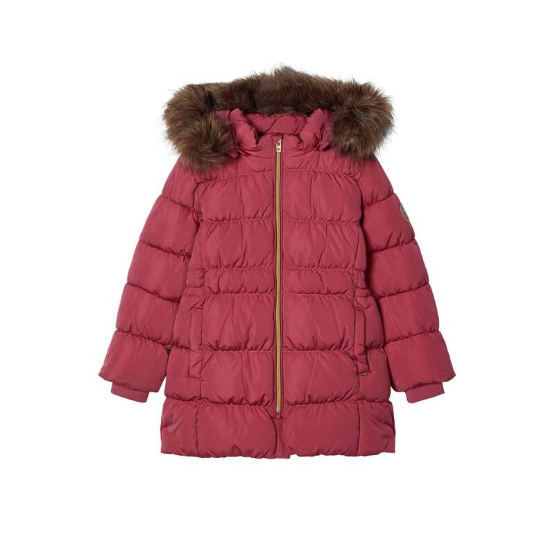 NAME IT Molly Long Down Jacket Rose Wine