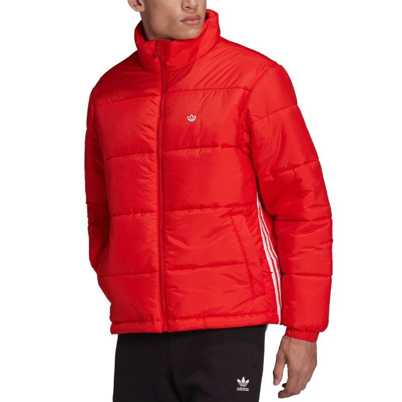 ADIDAS Originals Padded Stand-Up Collar Puffer Jacket Red