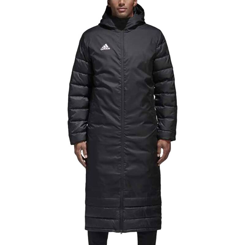 ADIDAS Winter Long Down Coat Top Jersey Jacket Black