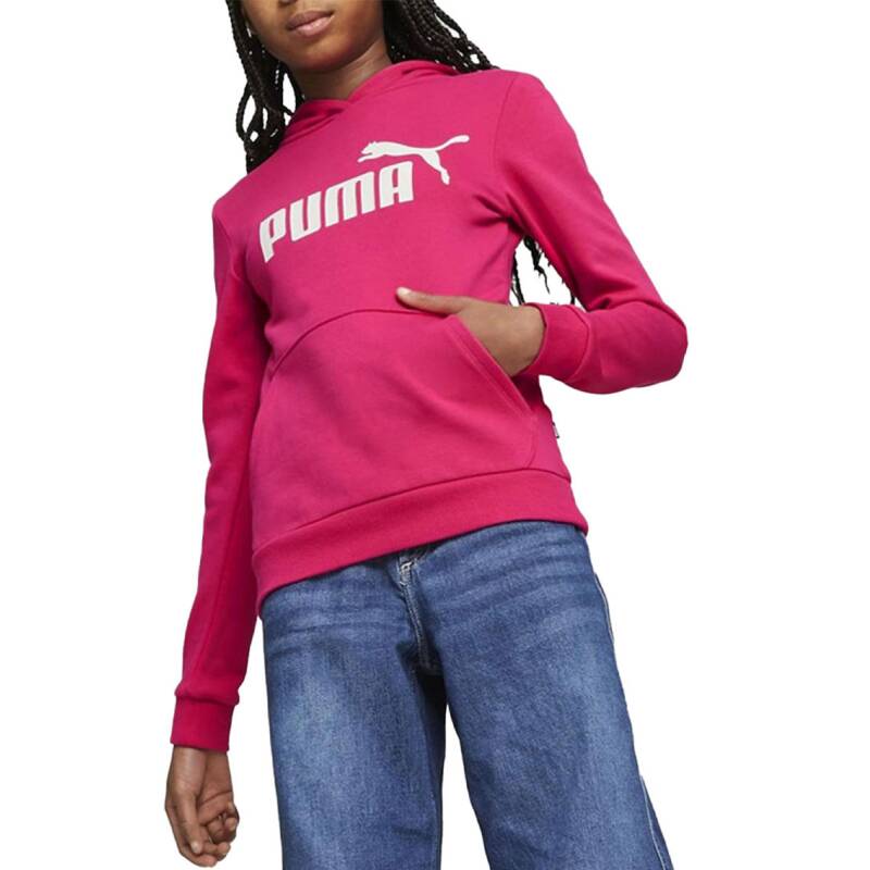 PUMA Essentials Logo Hoodie Pink