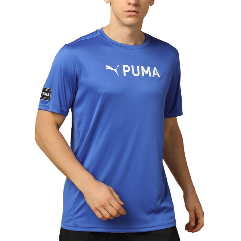 PUMA Fit Logo Tee Blue