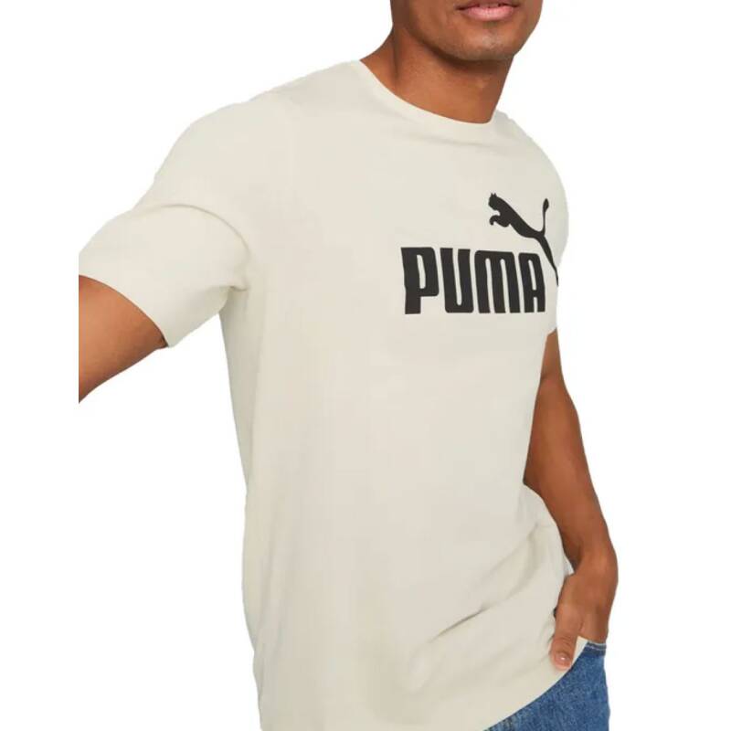 PUMA Essentials Logo Tee Cream