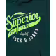 JACK&JONES Logo Drawstring Hoodie Green
