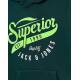 JACK&JONES Logo Drawstring Hoodie Green