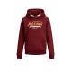 JACK&JONES Logo Drawstring Hoodie Red