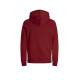 JACK&JONES Logo Drawstring Hoodie Red