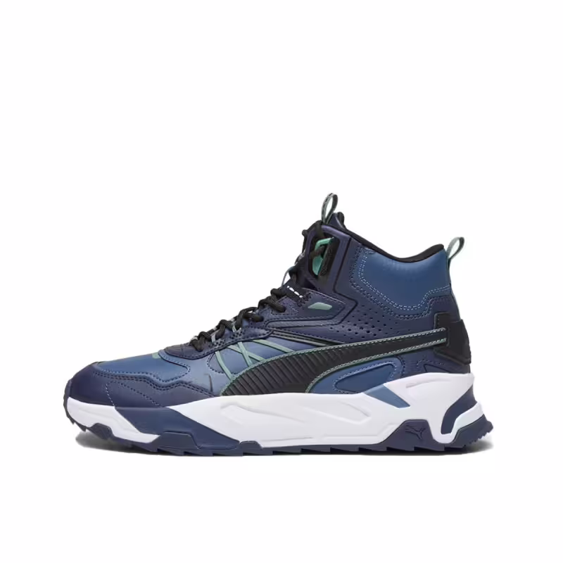 PUMA Trinity Mid Hybrid Leather Shoes Blue