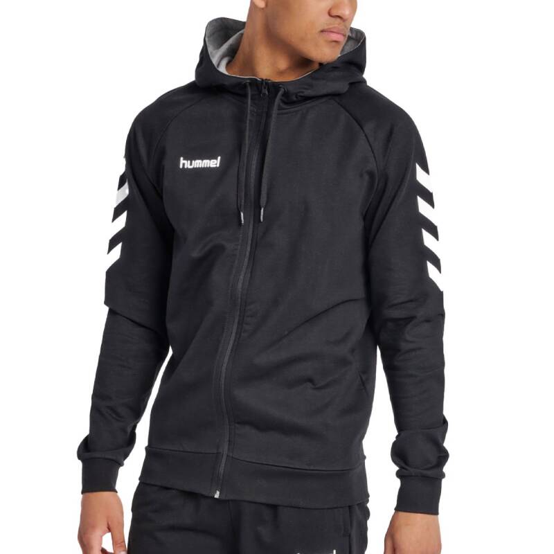 HUMMEL Go Cotton Zip Hoodie Black