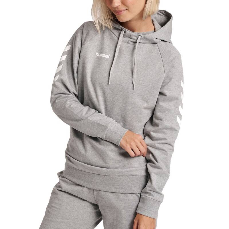 HUMMEL Go Cotton Hoodie Grey Melange W