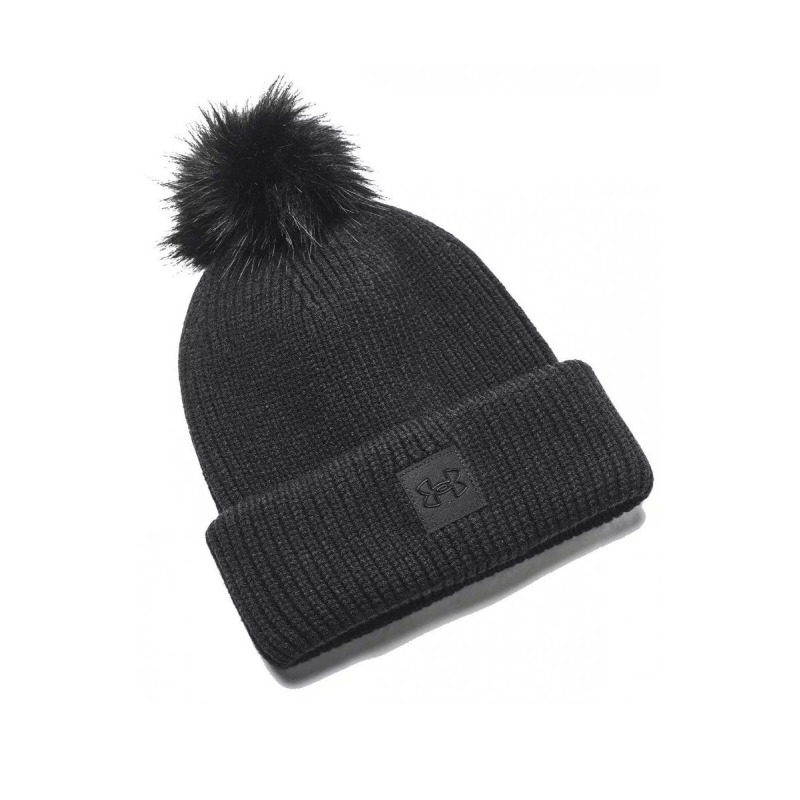 UNDER ARMOUR Halftime Ribbed Pom Black