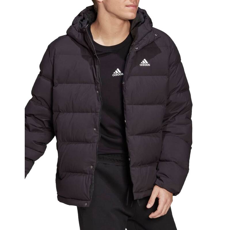 ADIDAS Sportswear Helionic Hooded Down Jacket Black