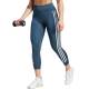 ADIDAS Optime TrainIcons 3-Stripes 7/8 Training Leggings Turquoise