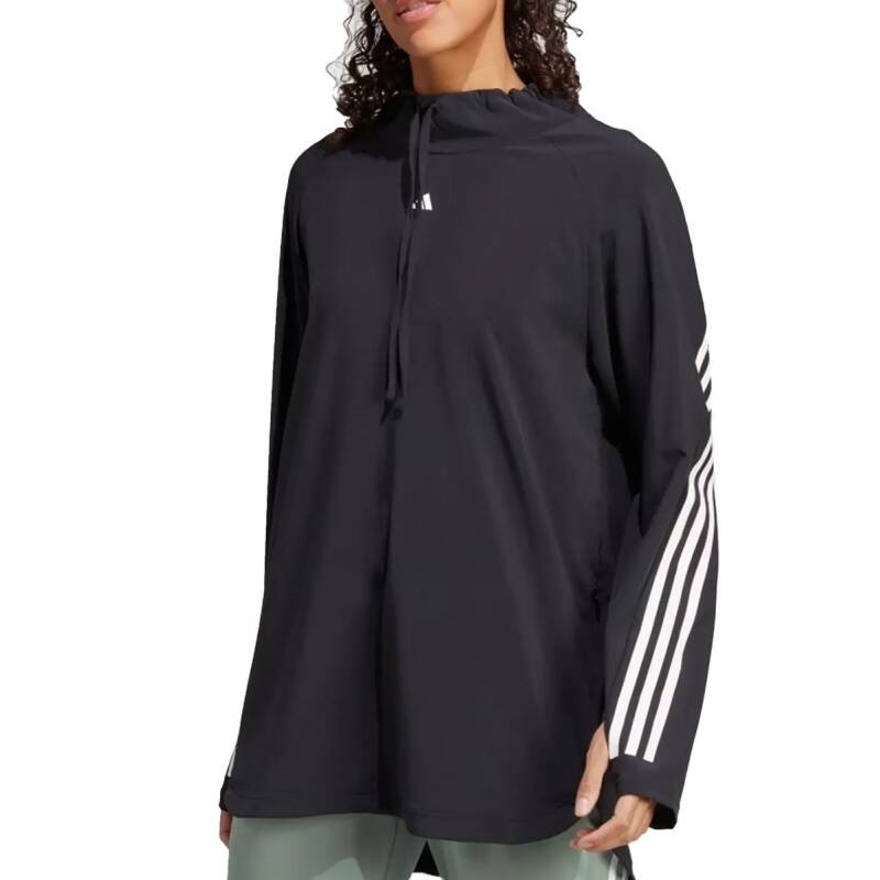 ADIDAS Train Icons Full-Cover Hooded Top Black