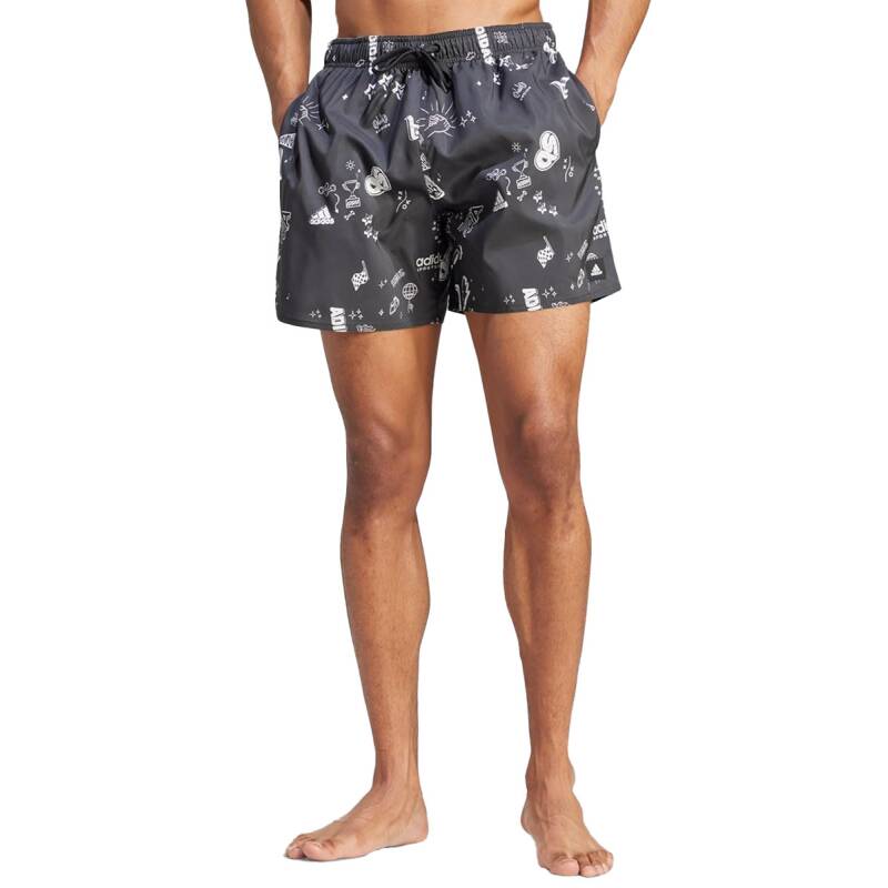 ADIDAS Brand Love Clx Short-Length Swim Shorts Black