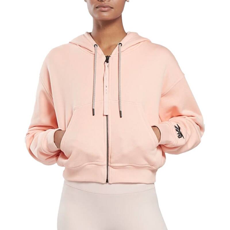 REEBOK x Victoria Beckham Full-Zip Hoodie Pink