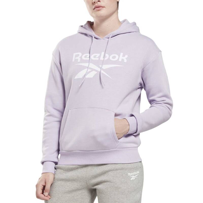 REEBOK Identity Big Logo Fleece Hoodie Purple