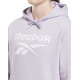 REEBOK Identity Big Logo Fleece Hoodie Purple