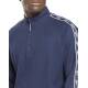 REEBOK Identity Vector Tape Waffle 1/4 Zip Top Navy