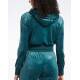 REEBOK Classics Energy Q4 Velour Full-Zip Hoodie Teal