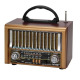 Преносимо, активно, ретро радио NS-8136BT, Li-ion, блутуут, USB, FM, 2x3", 10W