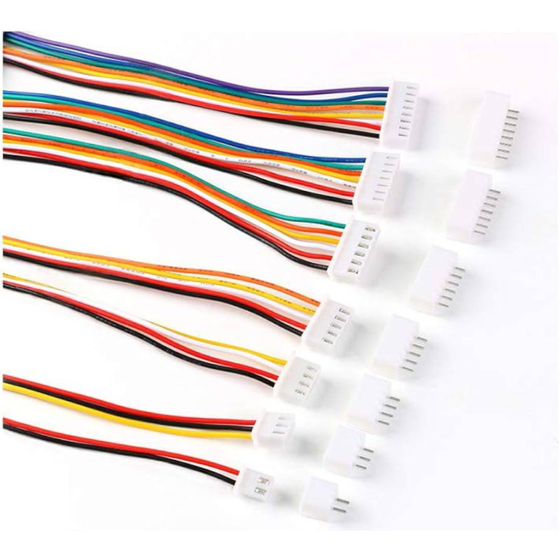 Кабел JST XH 2.54mm 2 Pins, Female + Male Socket, 28AWG, 20CM