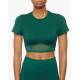 ADIDAS x Ivy Park Corset Croped Tee Green