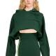 ADIDAS x Ivy Park Hooded Cut Out Dress Green