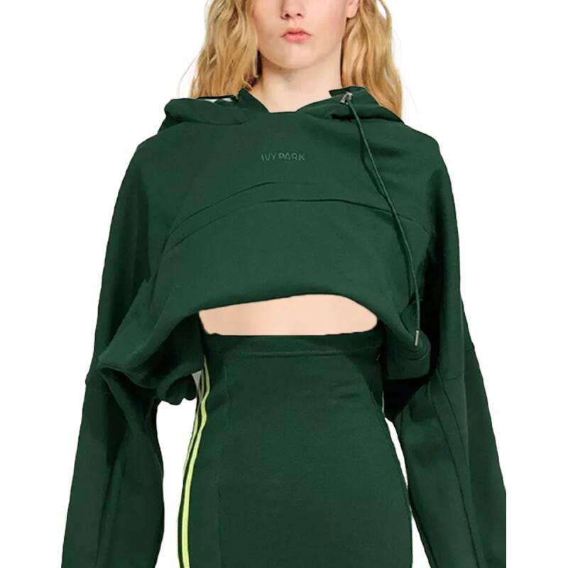 ADIDAS x Ivy Park Hooded Cut Out Dress Green