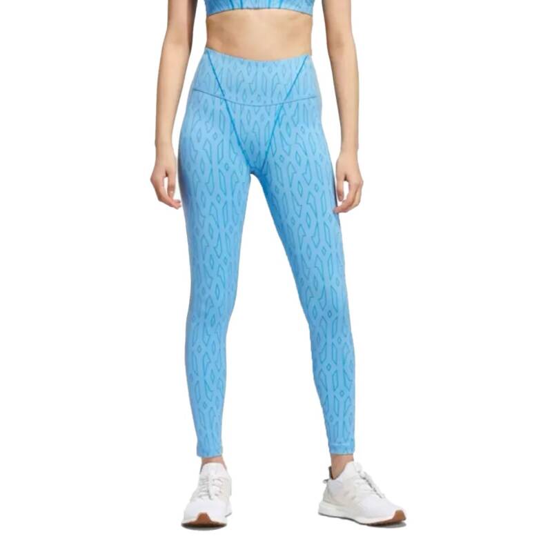 ADIDAS x Ivy Park Mesh Monogram Leggings Blue