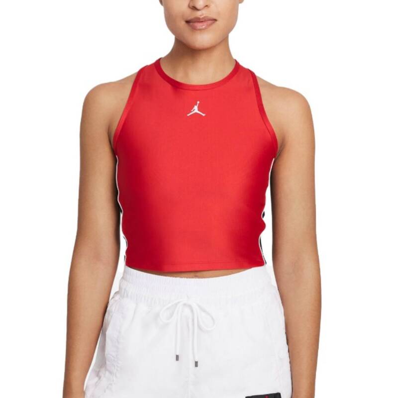 NIKE Jordan Essential Cropped Tank Top Red