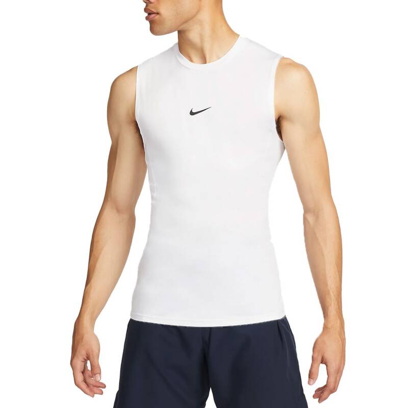 NIKE Pro Sm Tank Top White