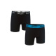 KAPPA 2-Pack Boxershorts Black/Blue