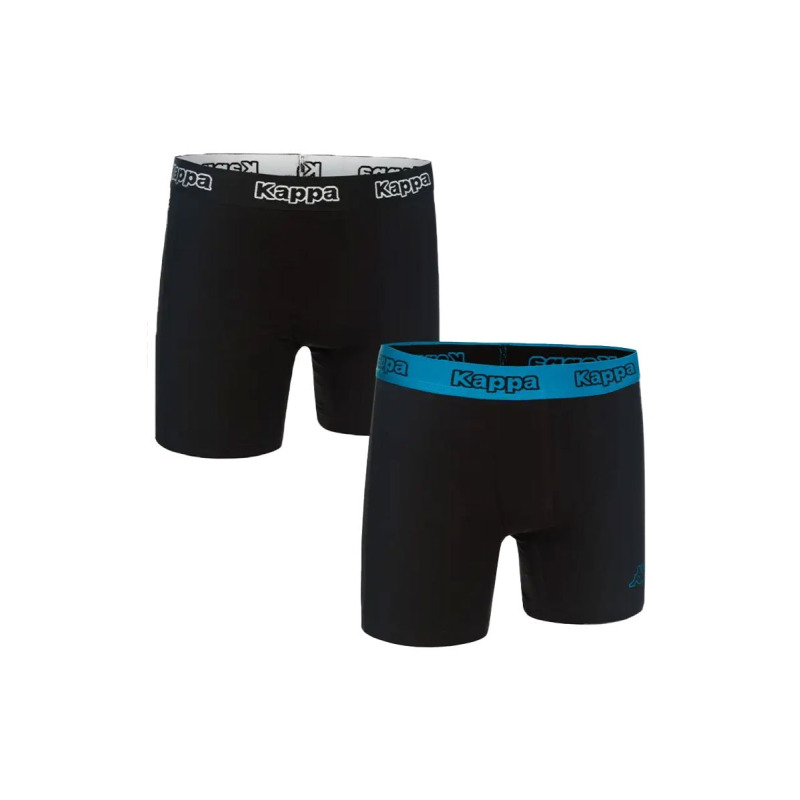 KAPPA 2-Pack Boxershorts Black/Blue