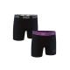 KAPPA 2-Pack Boxershorts Black/Purple