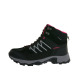 BLACK CREVICE Trekking High-Cut Waterproof Shoes Black/Pink