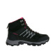 BLACK CREVICE Trekking High-Cut Waterproof Shoes Black/Pink